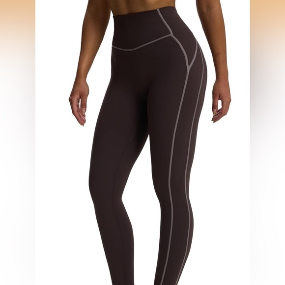 Aoxjox Pants - Aoxjox Workout High Waisted Leggings - Driftwood Brown